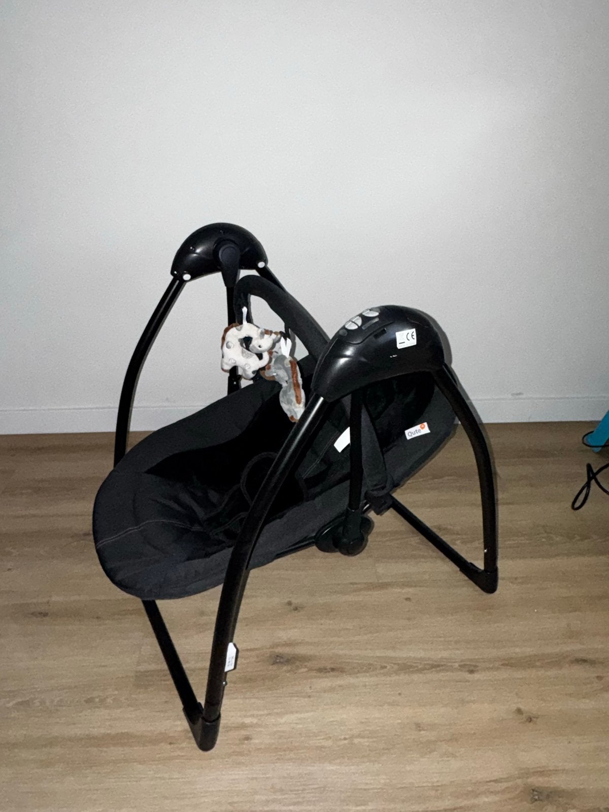 Qute schommelstoel q swing zgan, Overige merken, Wipstoel, Ophalen of Verzenden, Met gordel(s) of riempje(s)