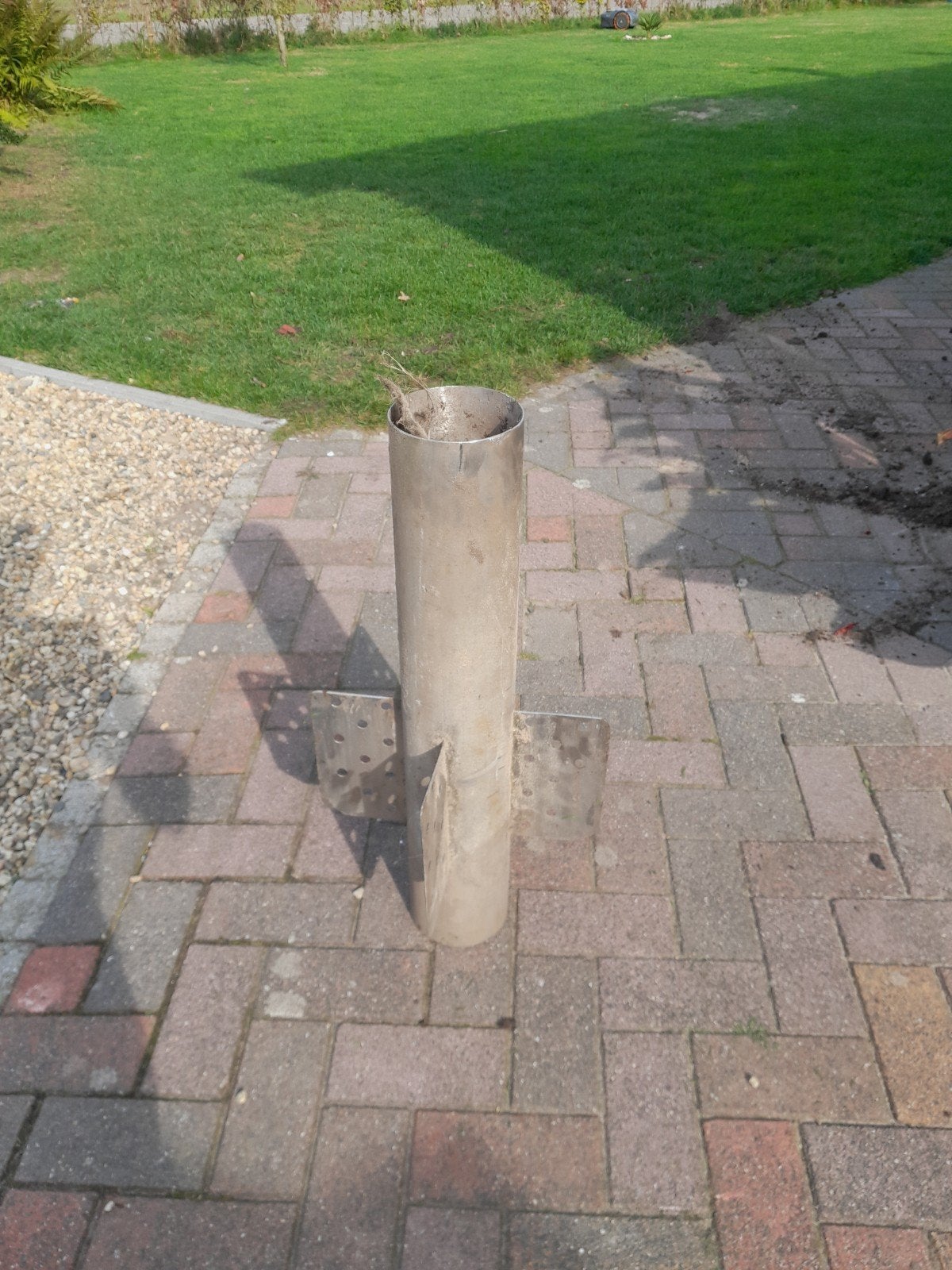 RVS Vlaggenmast Anker - Robuust en Duurzaam, Ophalen of Verzenden, Gebruikt