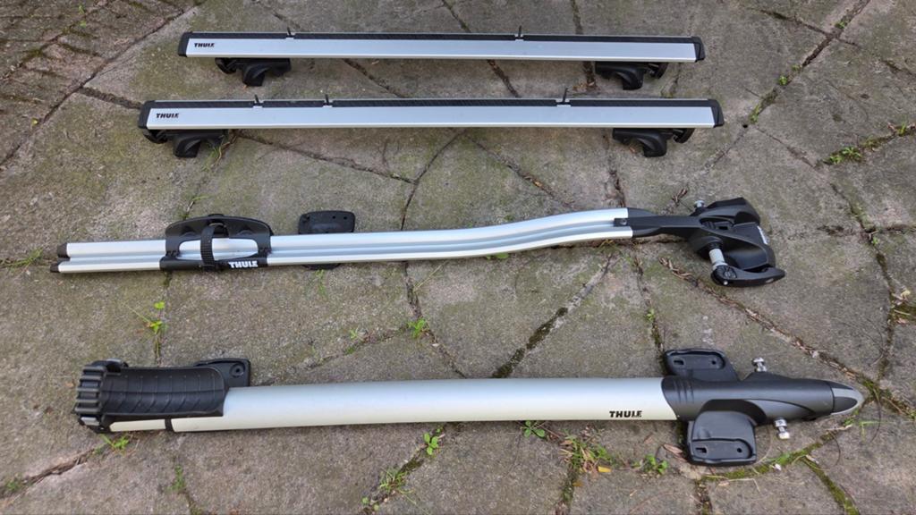 Thule Dakdragers en Fietsendragers Set, Ophalen, Gebruikt