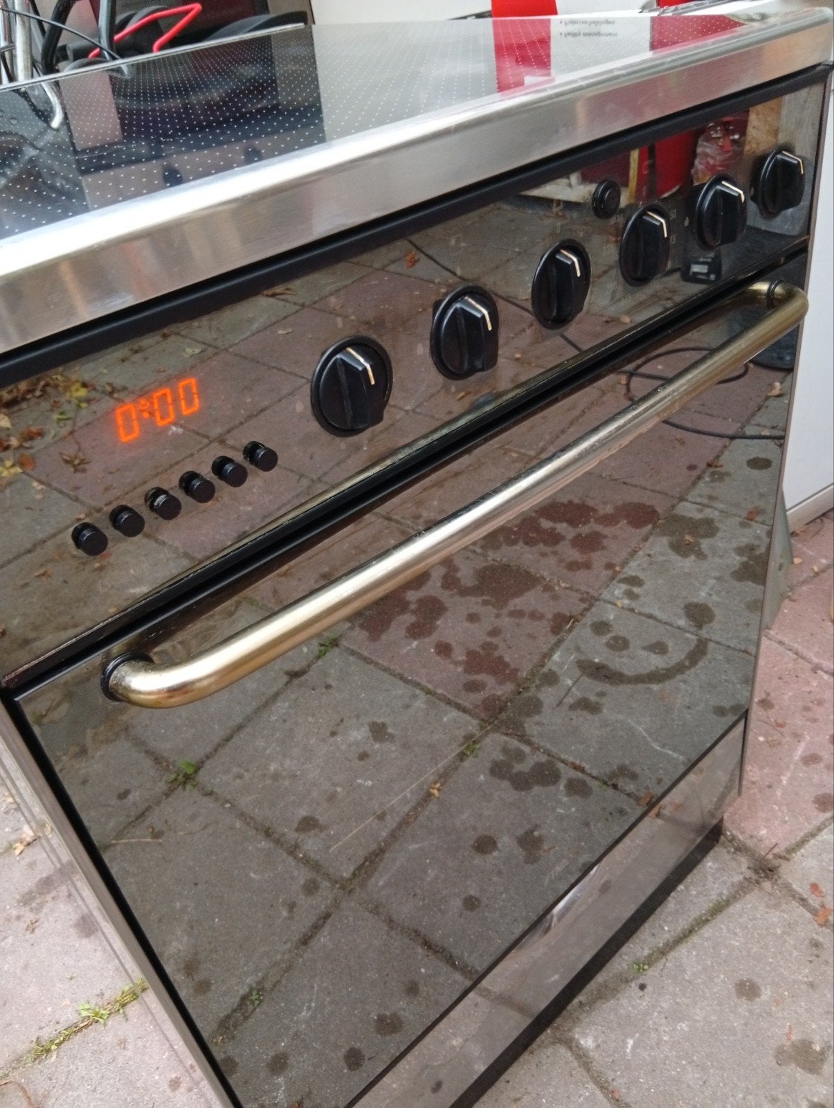gasfornuis, Witgoed en Apparatuur, Zo goed als nieuw, Gas, Vrijstaand, 85 tot 90 cm