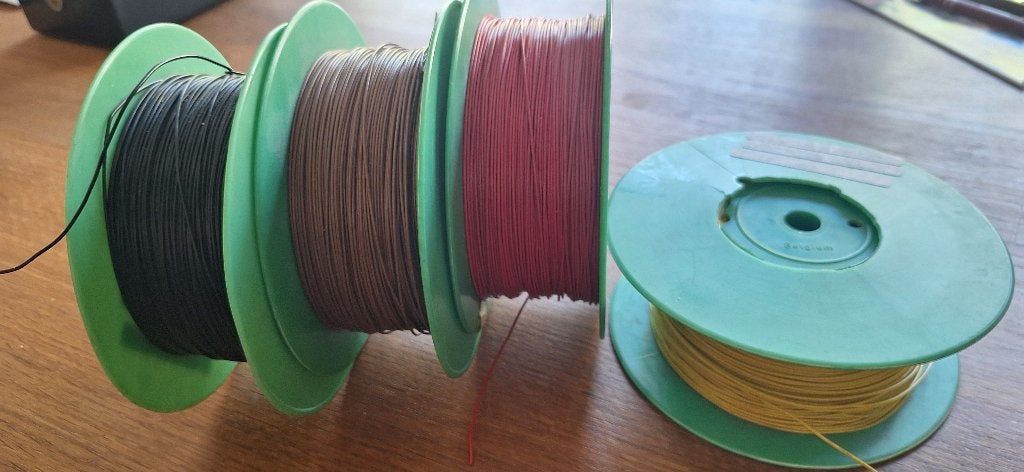 Montagedraad 4 rollen koper vernikkeld 200 meter, Ophalen of Verzenden, Nieuw, Kabel of Snoer