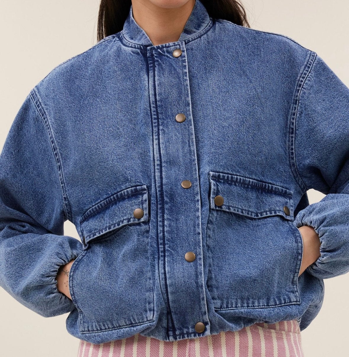 By Bar maggie denim jacket S nieuw, Nieuw, Jasje, Maat 36 (S), Verzenden
