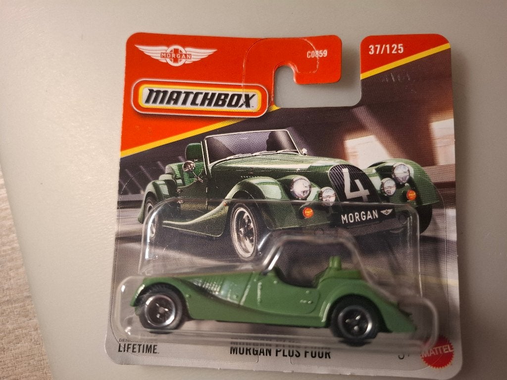 Matchbox 37 - Morgan Plus Four [groen] 1/60 MIB, Ophalen of Verzenden, Nieuw, Auto