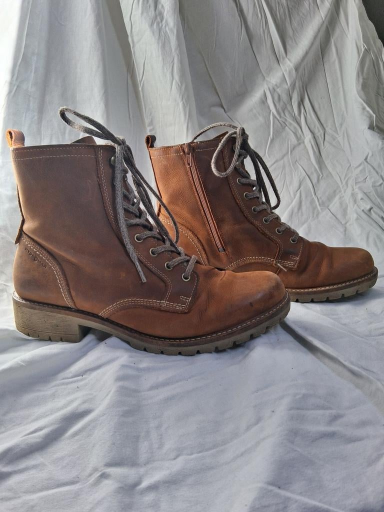Bruine halfhoge veterschoenen maat 42 Ecco, Ecco, Bruin, Lage of Enkellaarzen, Ophalen of Verzenden
