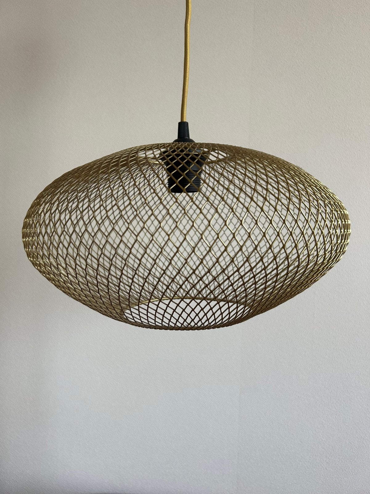 Hanglamp Fonq goudkleur metaal, Ophalen, Zo goed als nieuw, Metaal