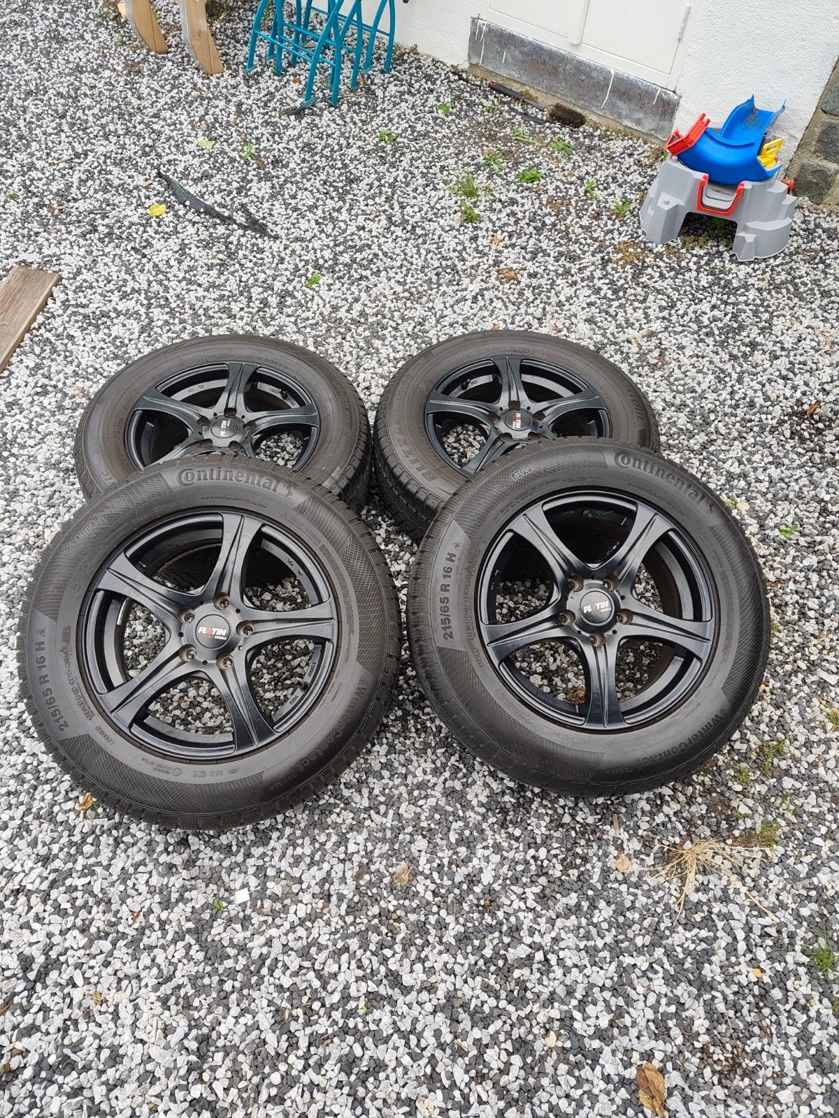 16 inch 5x114,3 ET38 velgen met winterbanden 215/65 r16, Auto-onderdelen, Banden en Velgen, 16 inch, Banden en Velgen, Gebruikt