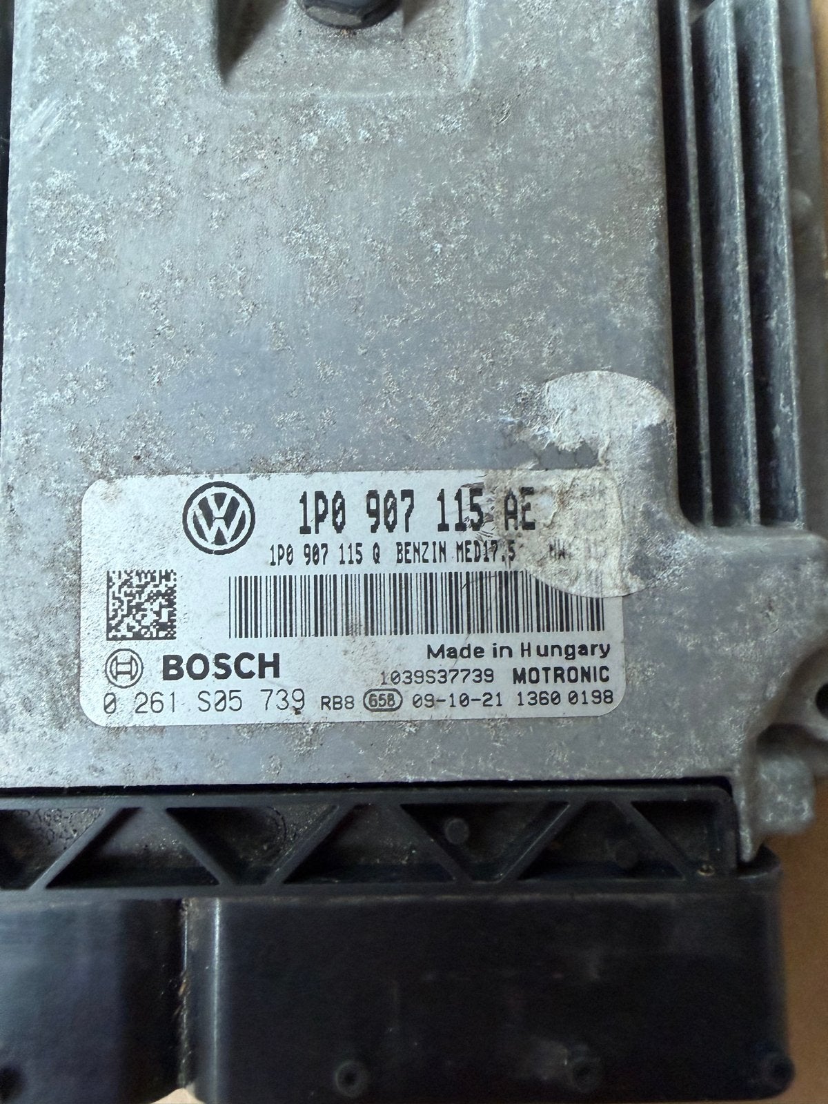 VW Bosch ECU 1P0 907 115 AE - Motorregelapparaat, Ophalen of Verzenden, Gebruikt, Volkswagen