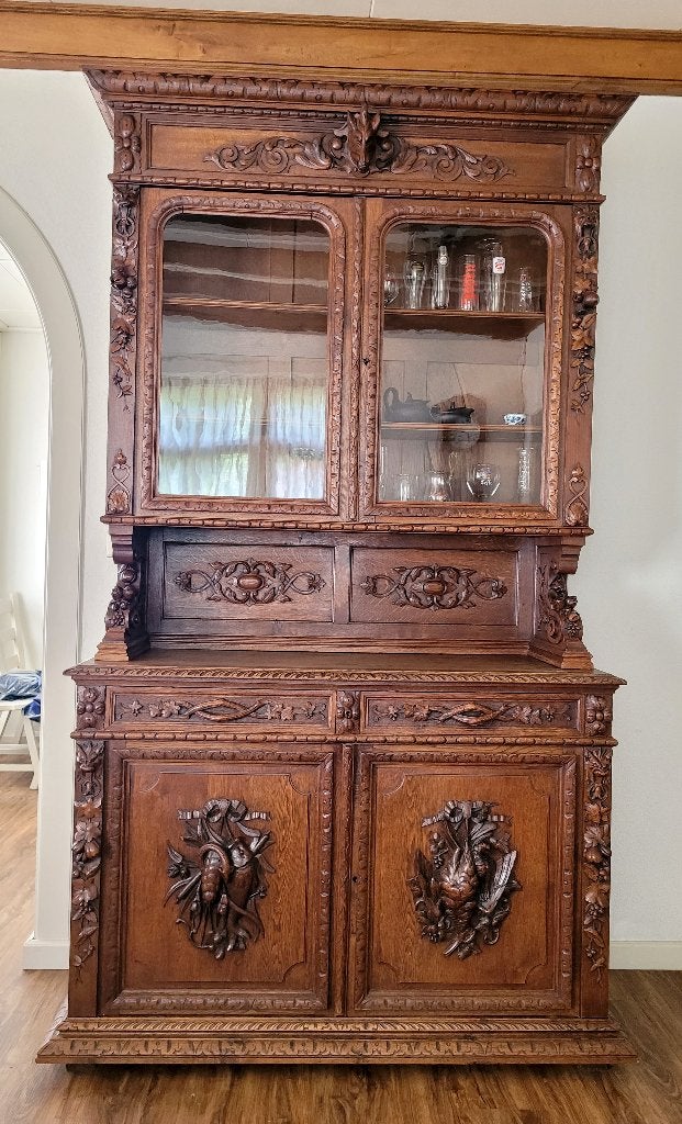 Prachtige Antieke Franse Jachtkast 250x140x51,5 cm, Antiek en Kunst, Ophalen