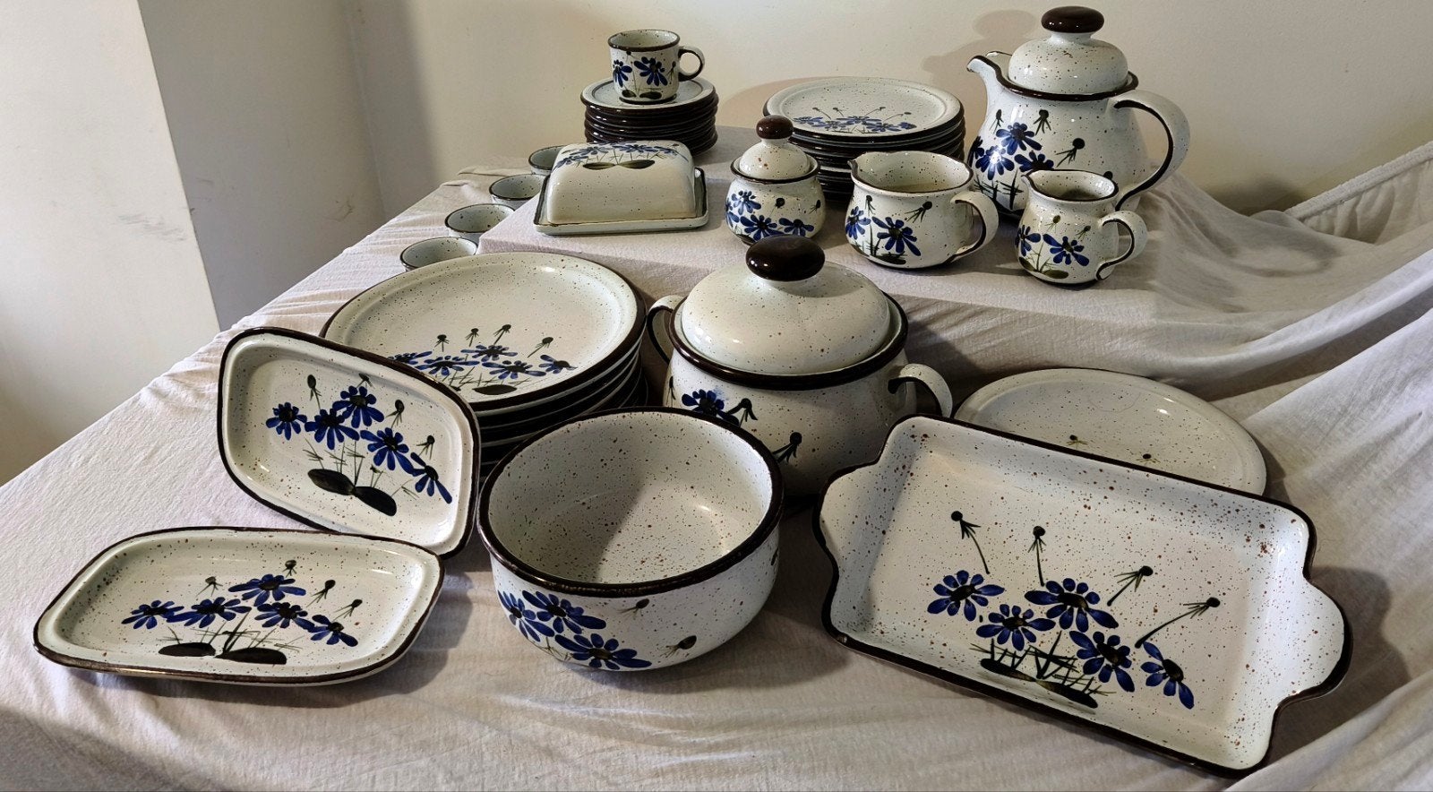 Noorse serviesset – Stavangerflint "Florry" (39 delig), Ophalen, Zo goed als nieuw, Keramiek, Vintage