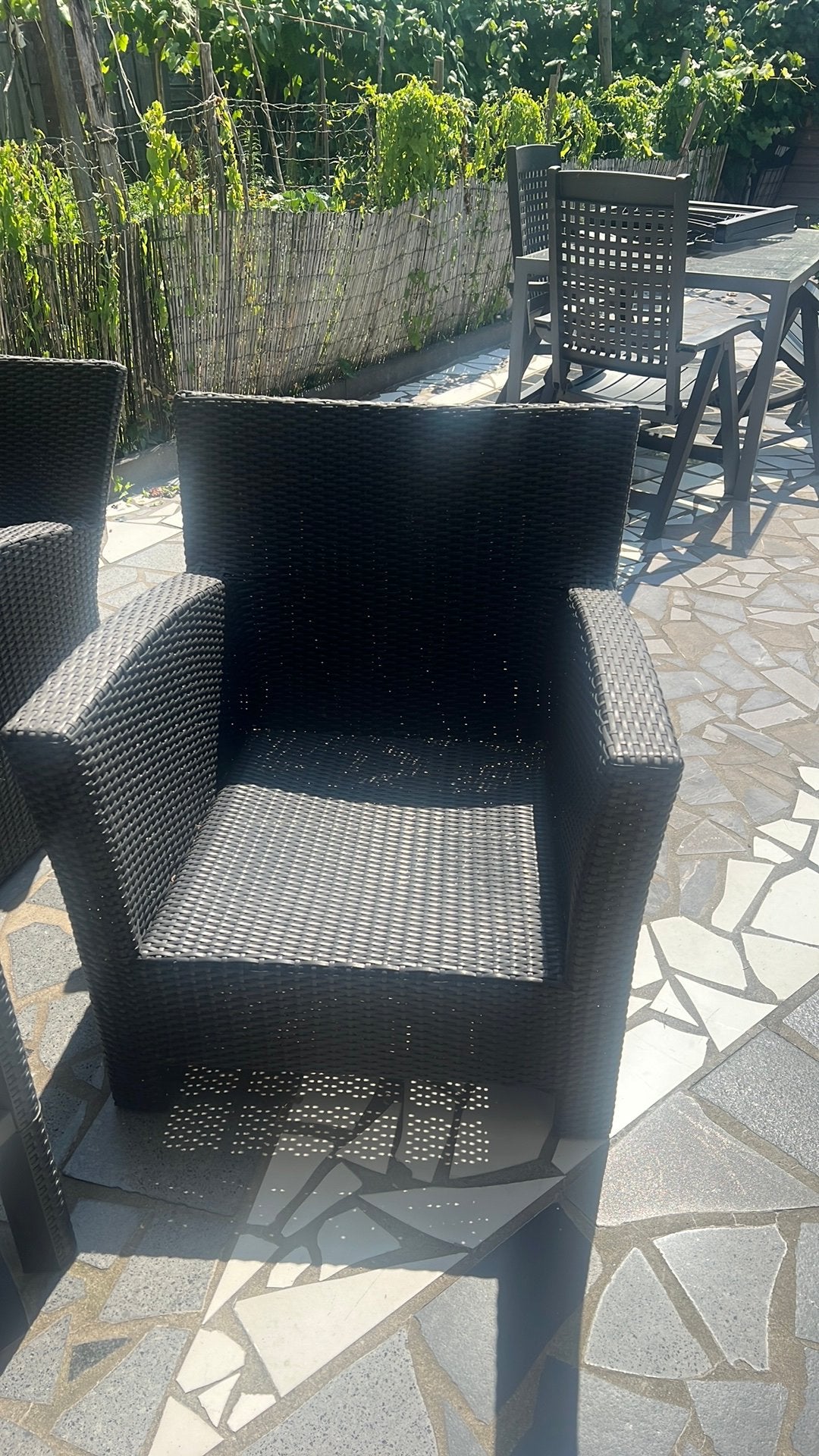Tuin loung stoelen, Ophalen, Zo goed als nieuw, Kunststof