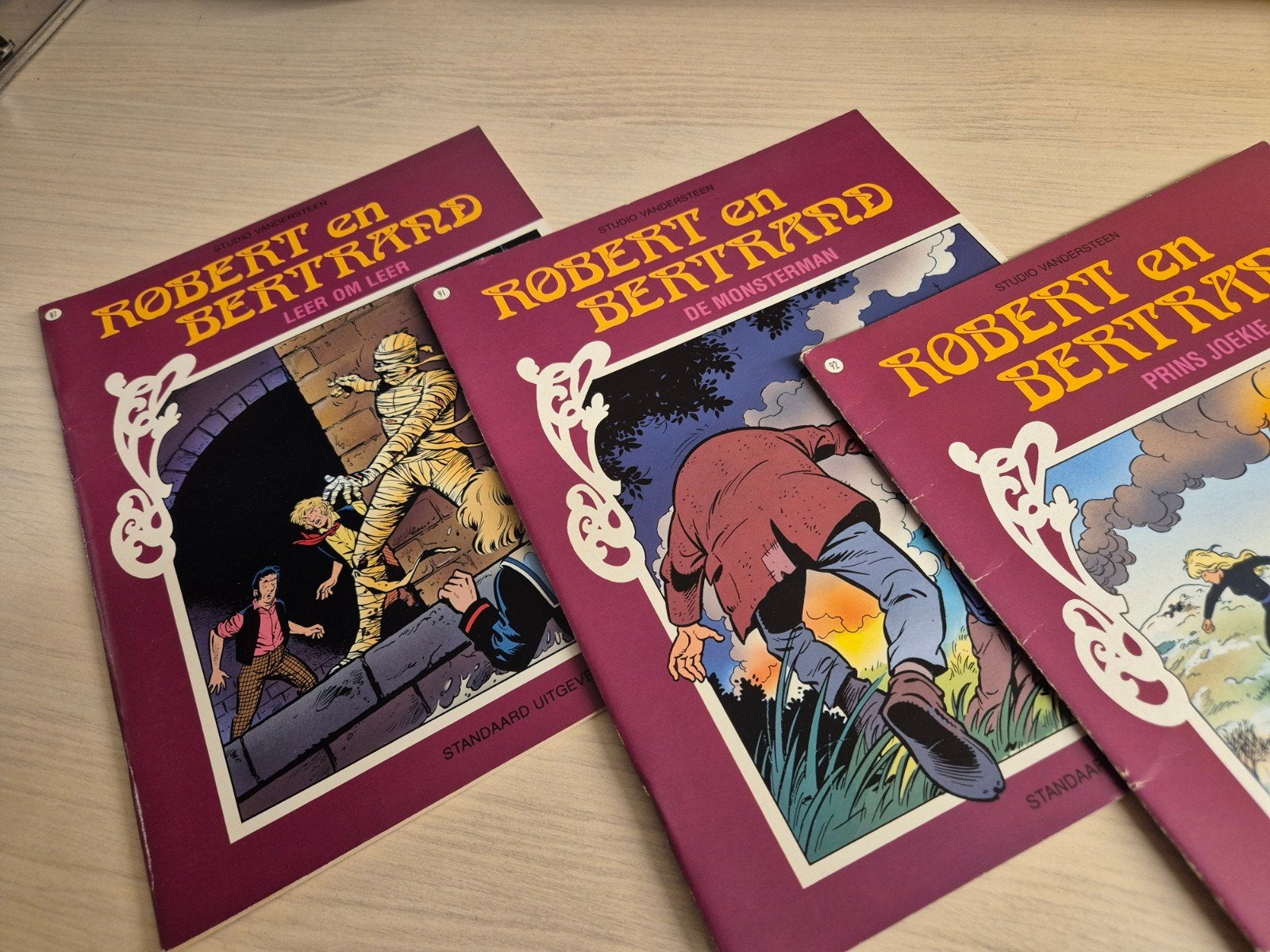87 91 92 Robert en Bertrand Willy vandersteen keurige staat, Meerdere stripboeken, Ophalen of Verzenden, Willy Vandersteen