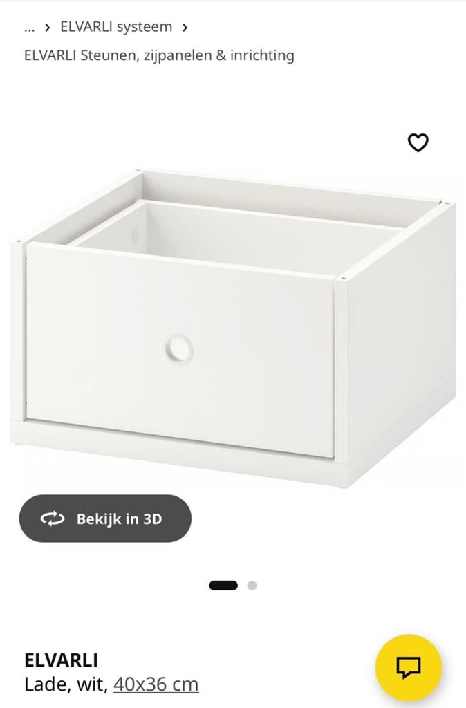 GEZOCHT elvarli lade (evt ruilen met onderdelen als plank), Huis en Inrichting, Kasten | Kledingkasten, Ophalen, 50 tot 100 cm