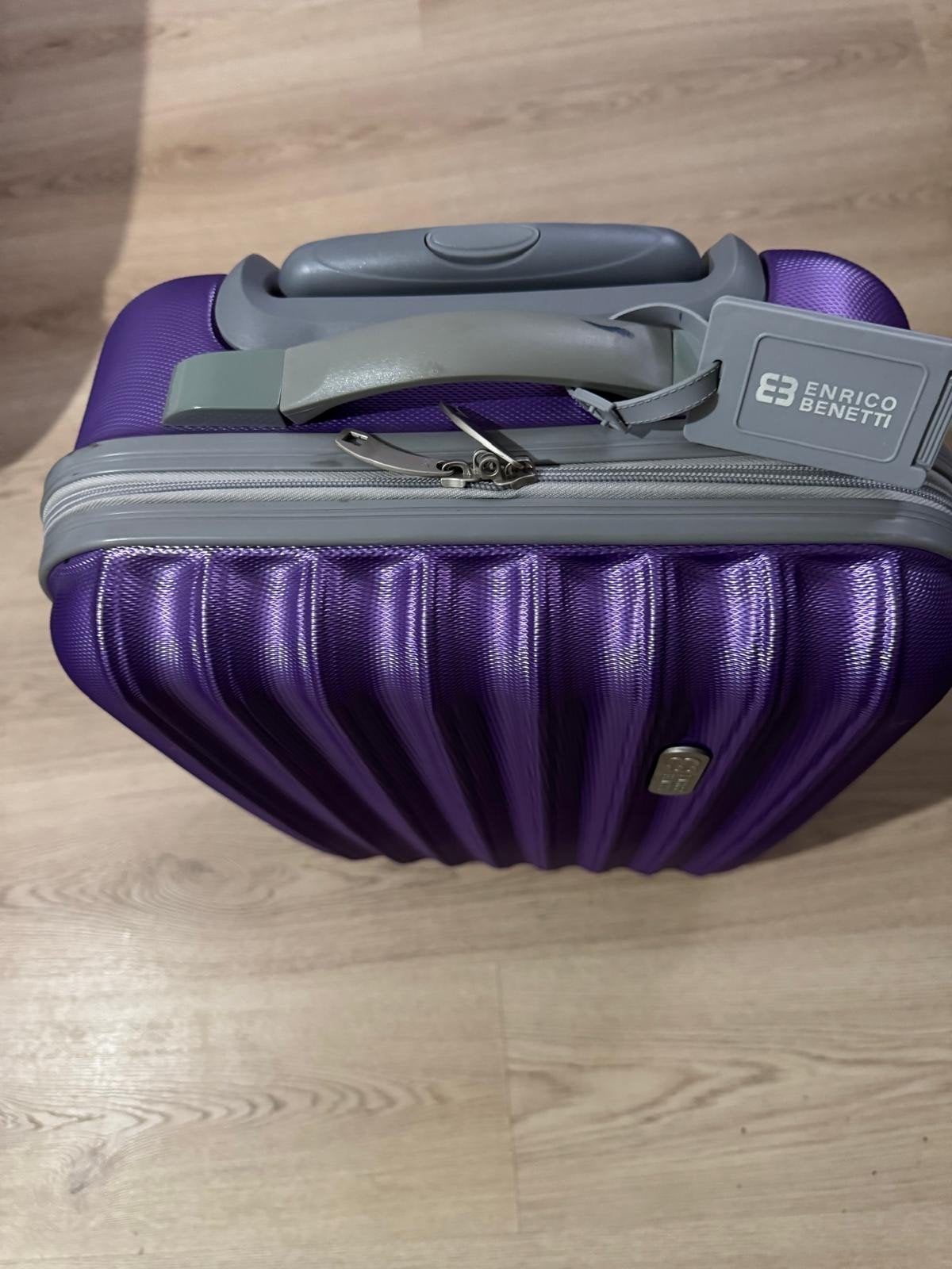 Enrico Benetti Handbagage Koffer Paars, 40 tot 60 cm, Gebruikt, Paars, Minder dan 35 cm