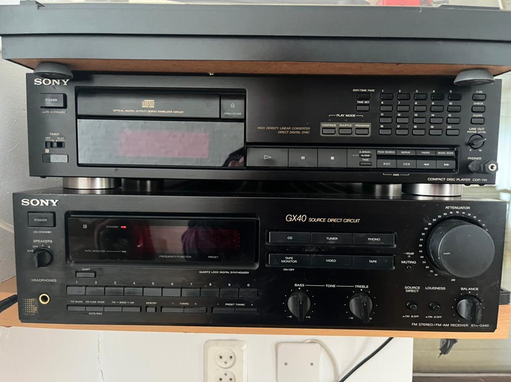 Sony CD-speler, Tuner/Versterker en kenwood Platenspeler, Ophalen, Gebruikt, Losse componenten, Sony