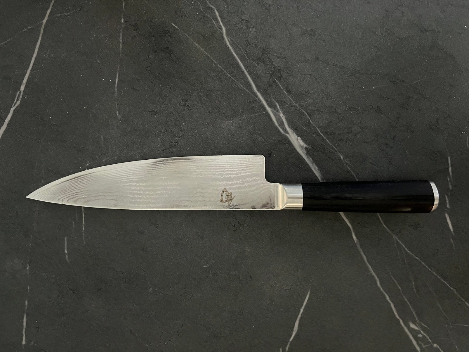 KAI Shun Classic DM-0706 koksmes 20 cm – Japans damaststaal, Huis en Inrichting, Ophalen of Verzenden, Zo goed als nieuw, Rvs of Chroom