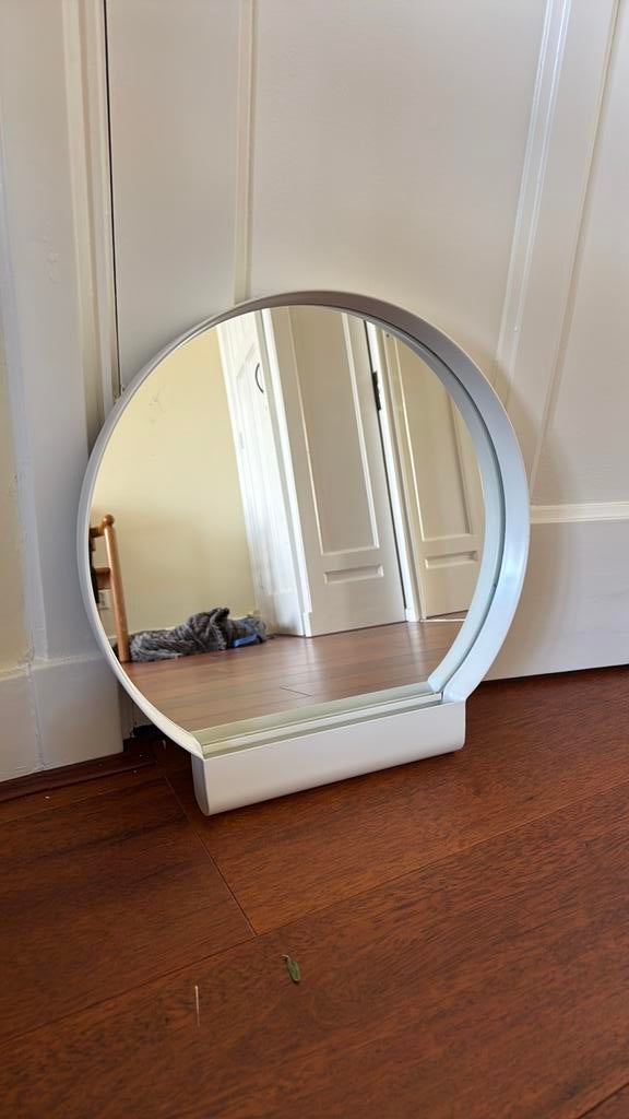 Ikea Ypperlig spiegel van HAY wit, Huis en Inrichting, Woonaccessoires | Spiegels, Ophalen, Minder dan 50 cm, Zo goed als nieuw
