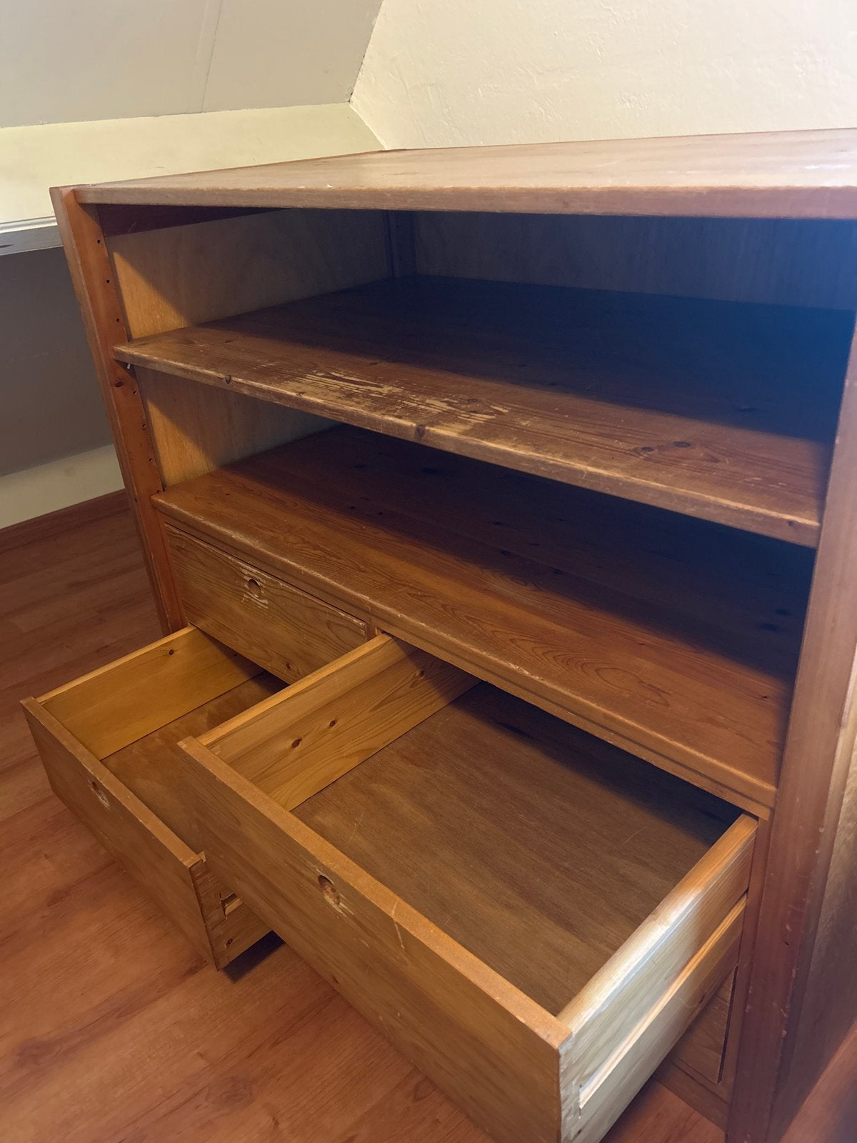 Houten kast/ commode met lades en planken, Huis en Inrichting, Ophalen, Gebruikt, 100 tot 150 cm, 50 tot 100 cm