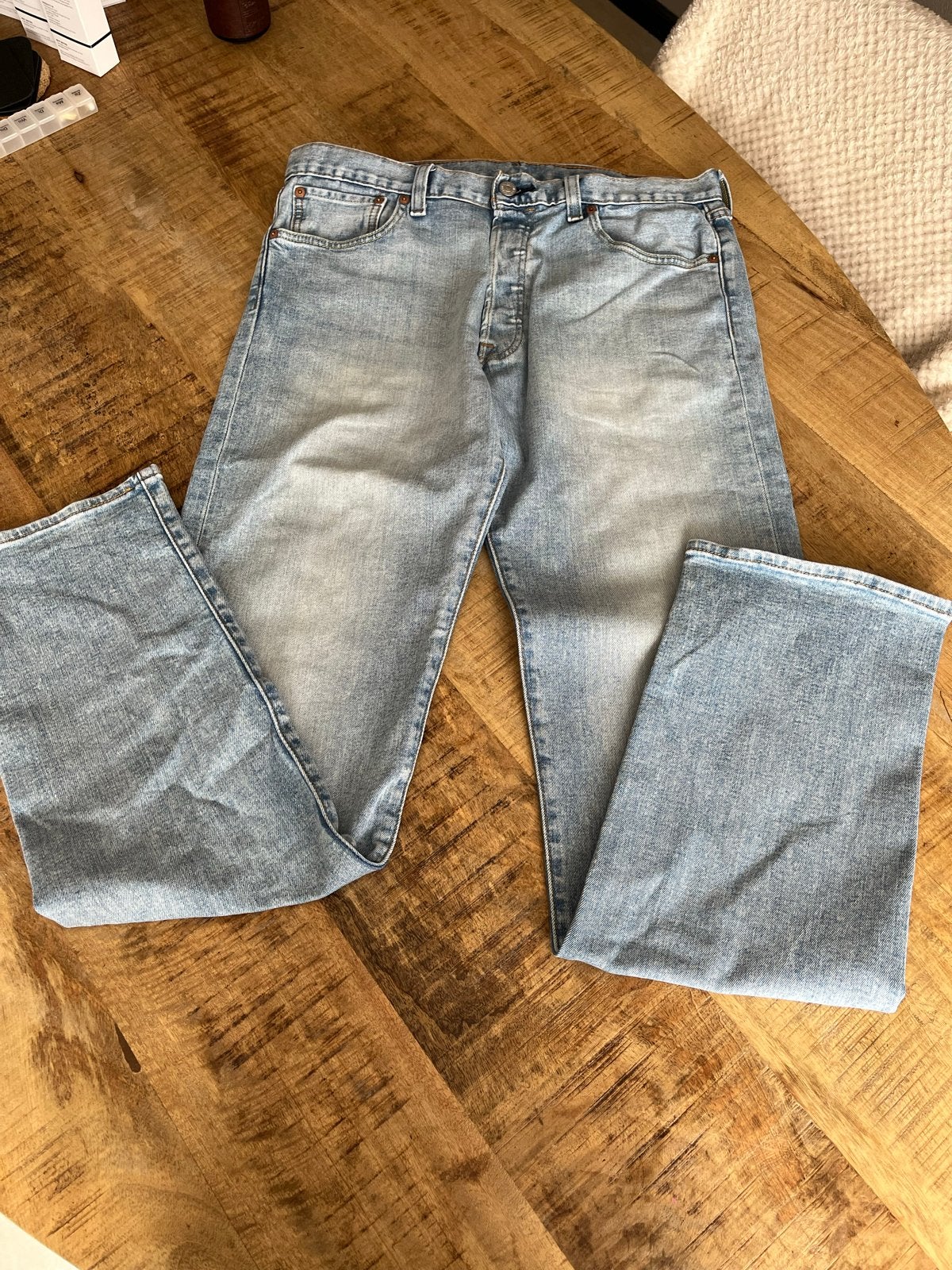 Levi's 501 Jeans - Lichtblauw - W34 L34, Ophalen of Verzenden, Gedragen, Blauw, W33 - W34 (confectie 48/50)