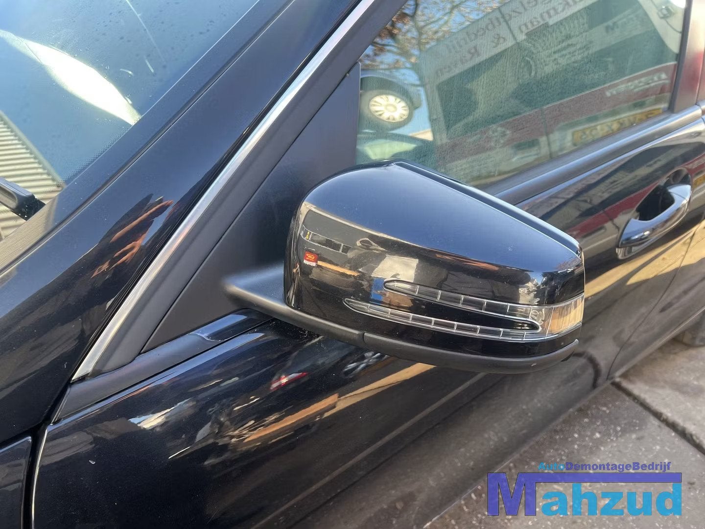 MERCEDES C KLASSE W204 ZWART 197 links spiegel 2007-2011, Gebruikt, Mercedes-Benz AG, Mercedes-Benz, Ophalen of Verzenden