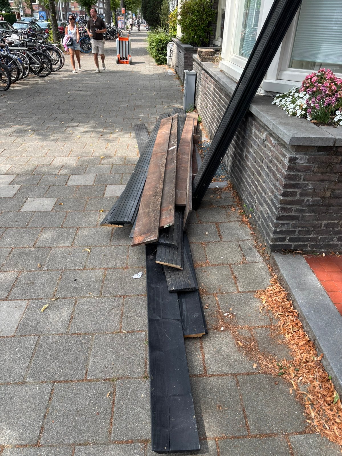 Gratis schuttinghout op te halen!!, Tuin en Terras, Ophalen, Gebruikt, Planken, Hardhout