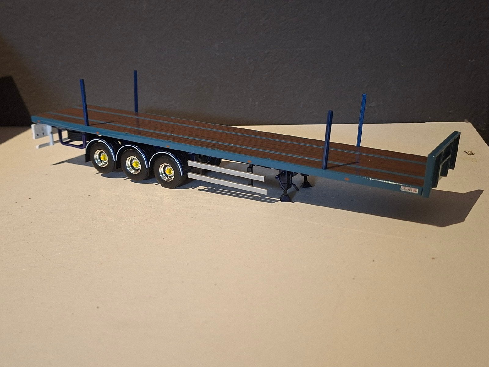 Tekno vlakke oplegger, Ophalen of Verzenden, Gebruikt, Bus of Vrachtwagen, Tekno