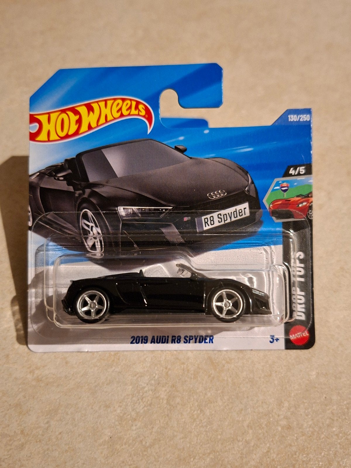 Hot Wheels 2019 Audi R8 Spyder Custom met Real Riders!, Ophalen of Verzenden, Nieuw, Auto