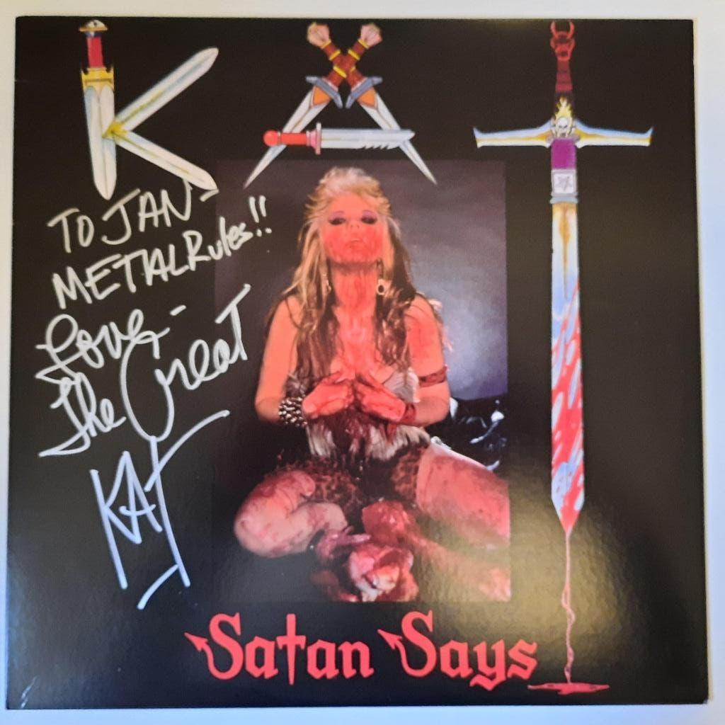 Gesigneerde 12inch EP "Satan Says" - The Great Kat, Originele persing, Ophalen of Verzenden, Nieuw in verpakking, 12 inch