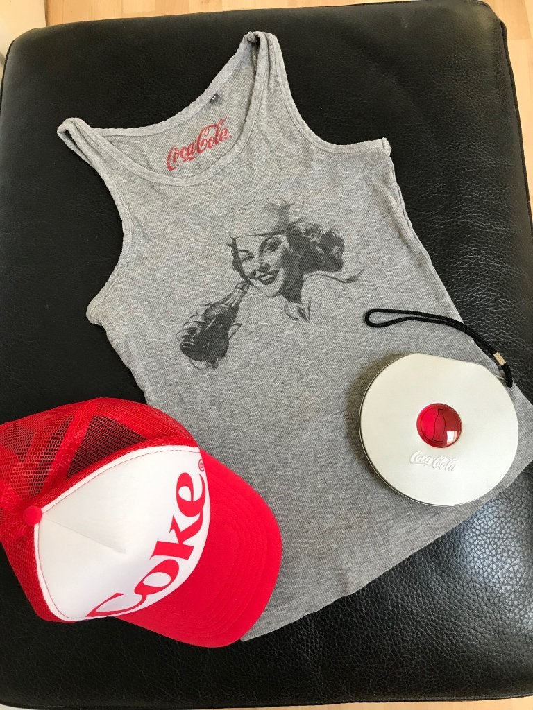 Coca Cola Items; cap, hemdtruitje, cd-doosje, Ophalen of Verzenden, Nieuw, Merk