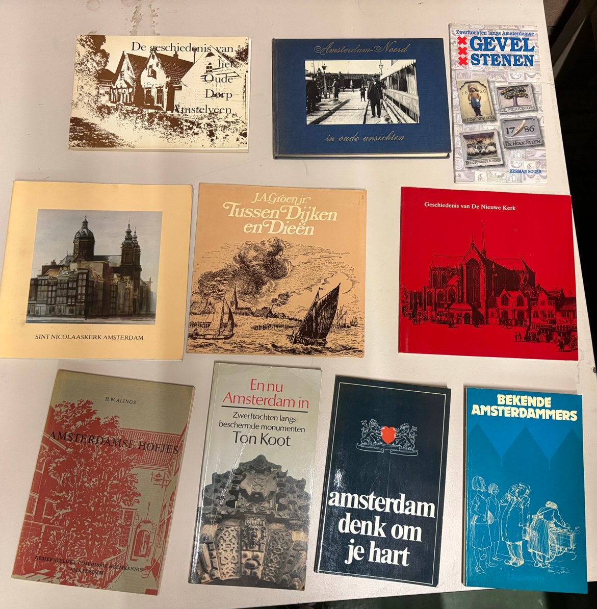 Partij boeken Amsterdam - ook los te koop, Boeken, Ophalen, 20e eeuw of later, Gelezen