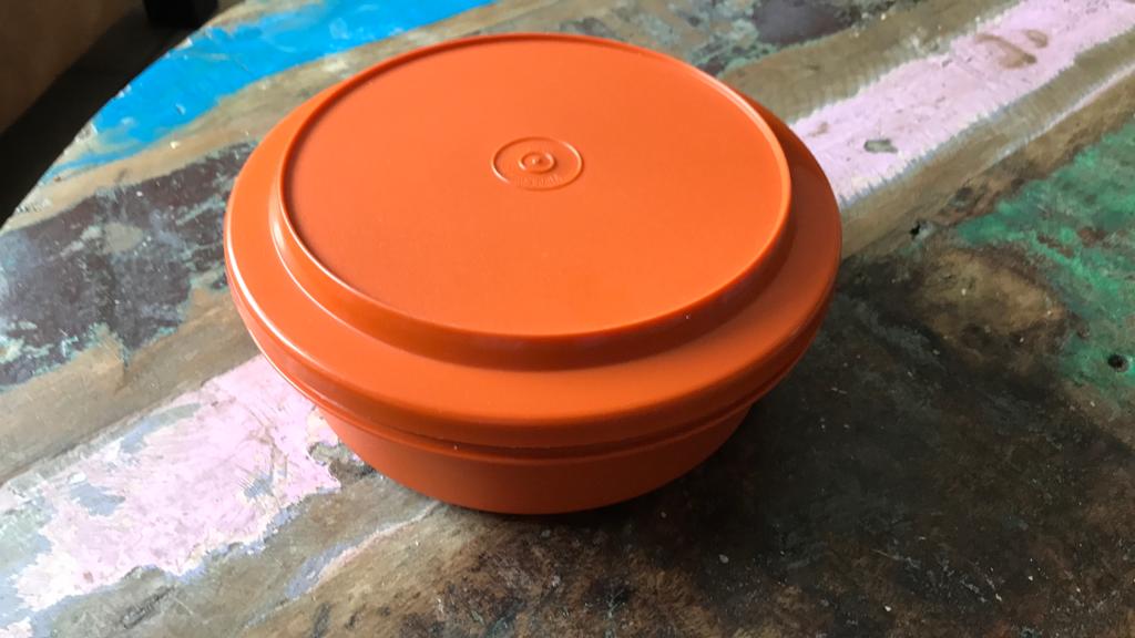Retro tupperware , koektrommel, Huis en Inrichting, Keuken | Tupperware, Ophalen of Verzenden, Gebruikt, Overige typen