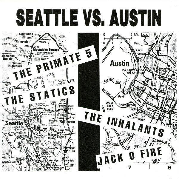 seattle vs. austin/v/a-garage/punk-oa, the statics/inhalants, Verzenden, Gebruikt, Rock en Metal