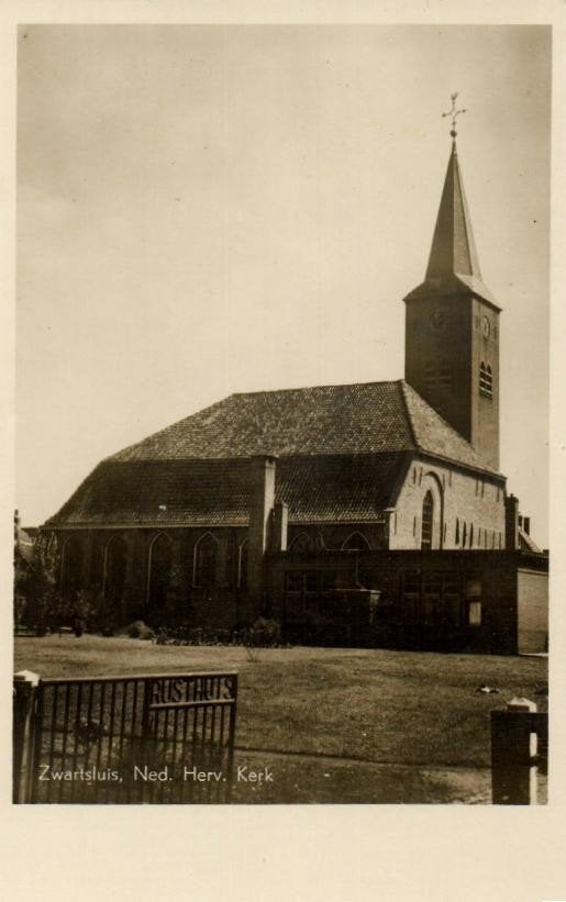Zwartsluis, Ned. Herv. Kerk - ongelopen, Verzamelen, Ophalen of Verzenden, 1920 tot 1940, Ongelopen, Overijssel