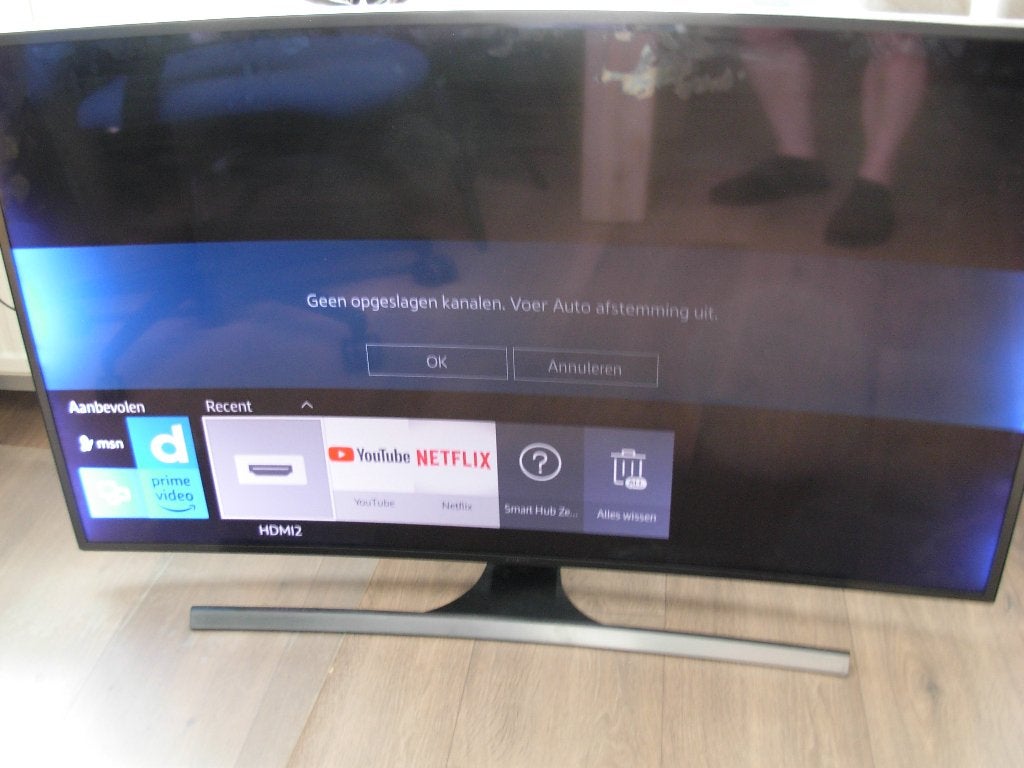 Defecte Samsung UHD 4K Smart tv. 55 inch., Ophalen, 50 Hz, Samsung, 100 cm of meer