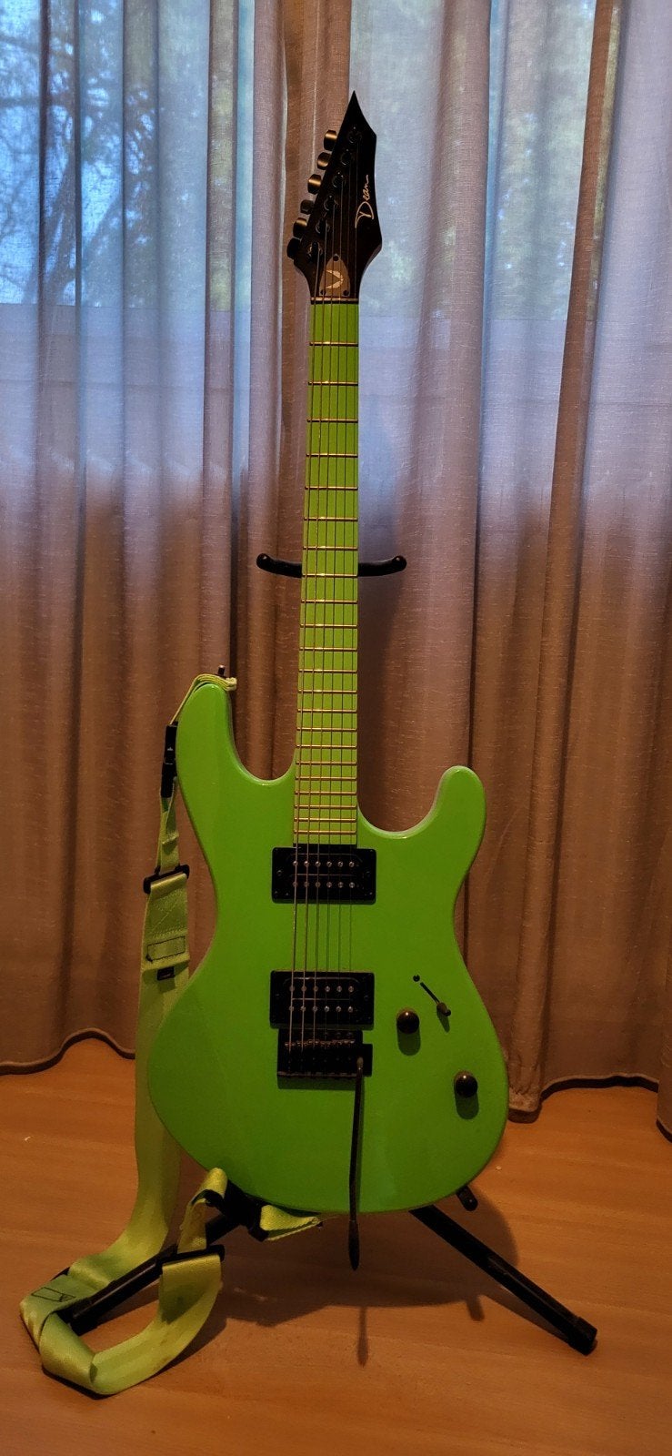 Dean Custom Zone 2 HB, Florescent Green, Ophalen, Zo goed als nieuw, Solid body, Overige merken