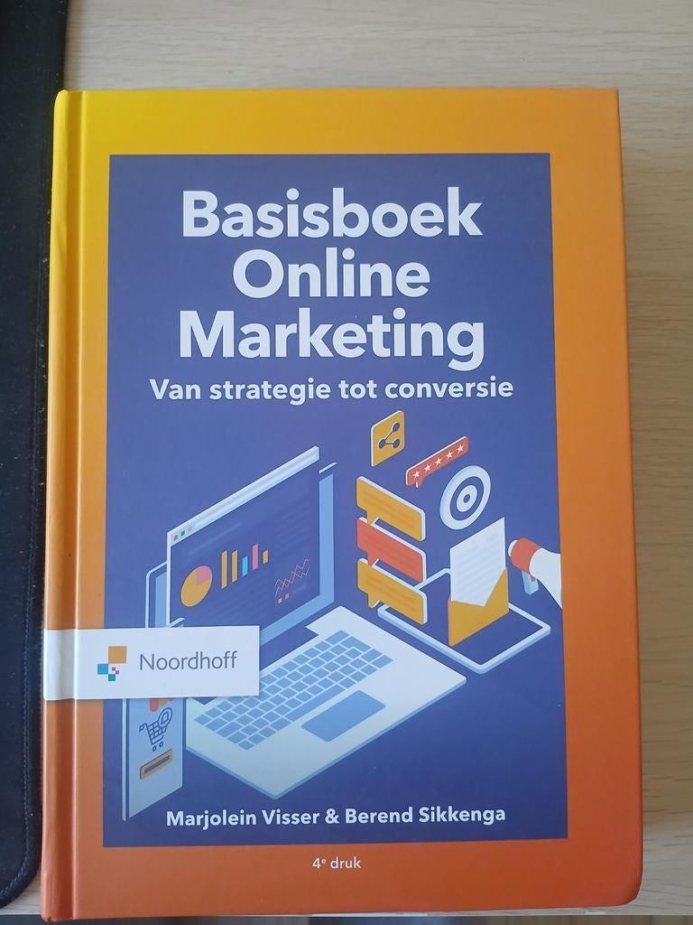 Basisboek Online Marketing (4e druk) - Noordhoff, Boeken, Ophalen, Zo goed als nieuw, Economie en Marketing, Marjolein Visser & Berend Sikkenga