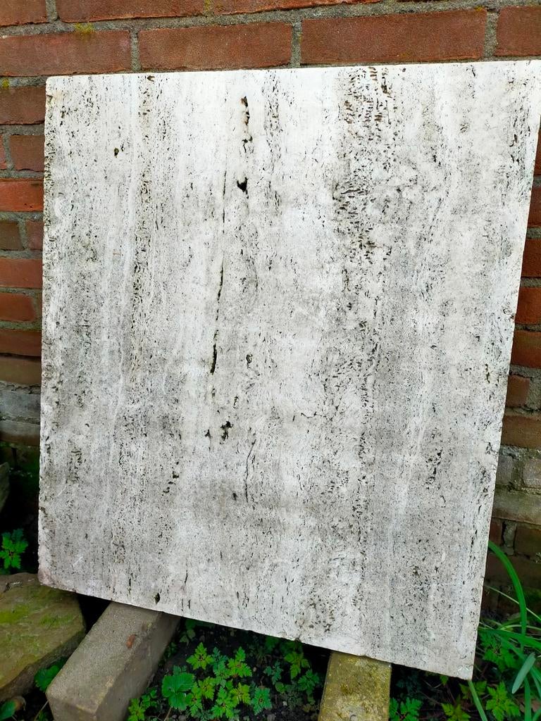 Natuurstenen plaat Travertin 63x74x3 cm, Ophalen