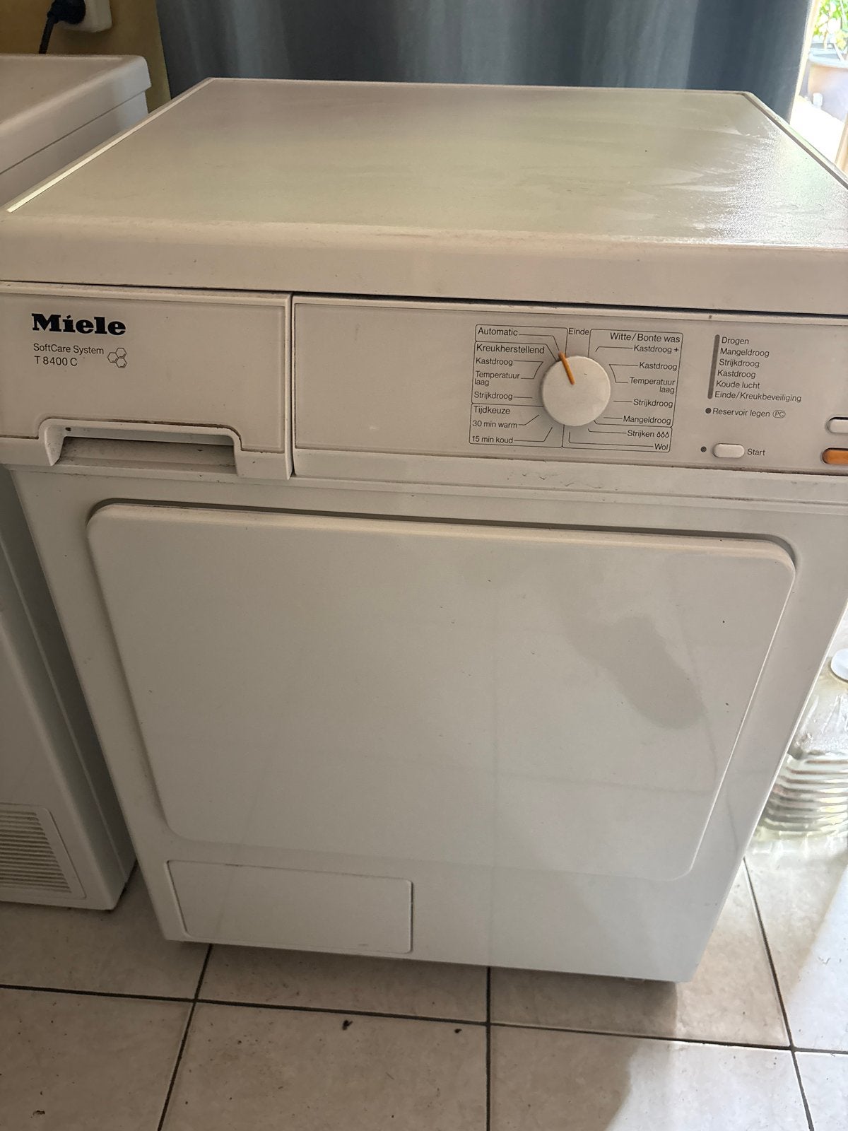 Miele T8400 C SoftCare System Condensdroger, Witgoed en Apparatuur, Wasdrogers, Ophalen, 6 tot 8 kg, Gebruikt, Voorlader