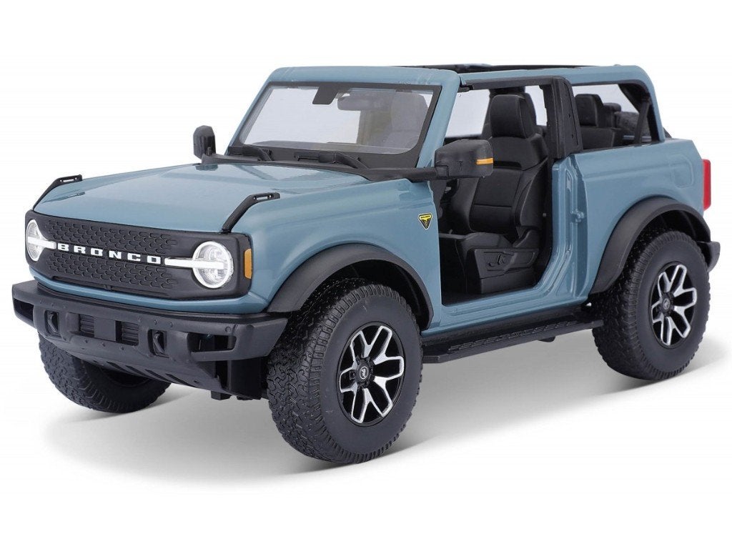 Ford BRONCO Badlands no doors 2021 kleur blauw  maisto 1:18, Hobby en Vrije tijd, Modelauto's | 1:18, Ophalen, Nieuw, Auto, Maisto