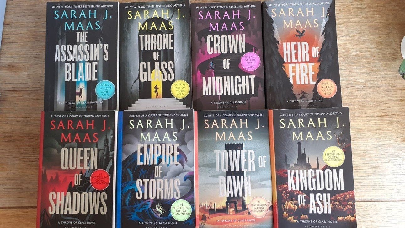 Throne of Glass serie - Sarah J. Maas (8 boeken), Boeken, Ophalen of Verzenden, Gelezen, Sarah J. Maas
