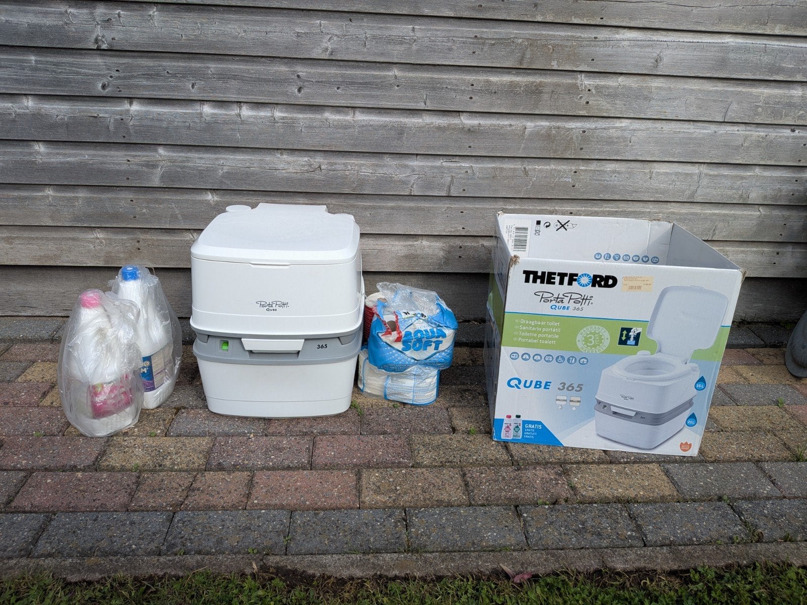 Porta Potti qube 365, Caravans en Kamperen, Kampeeraccessoires, Zo goed als nieuw, Ophalen