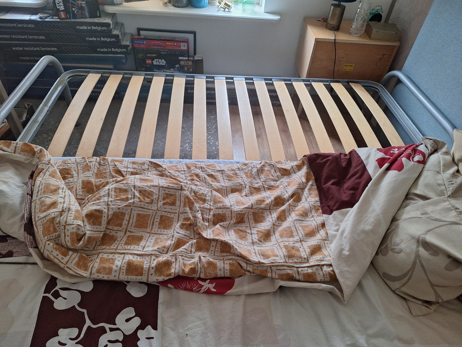 Opvouwbaar bed  2 * 90* 200, Ophalen, Gebruikt, Eenpersoons, 90 cm