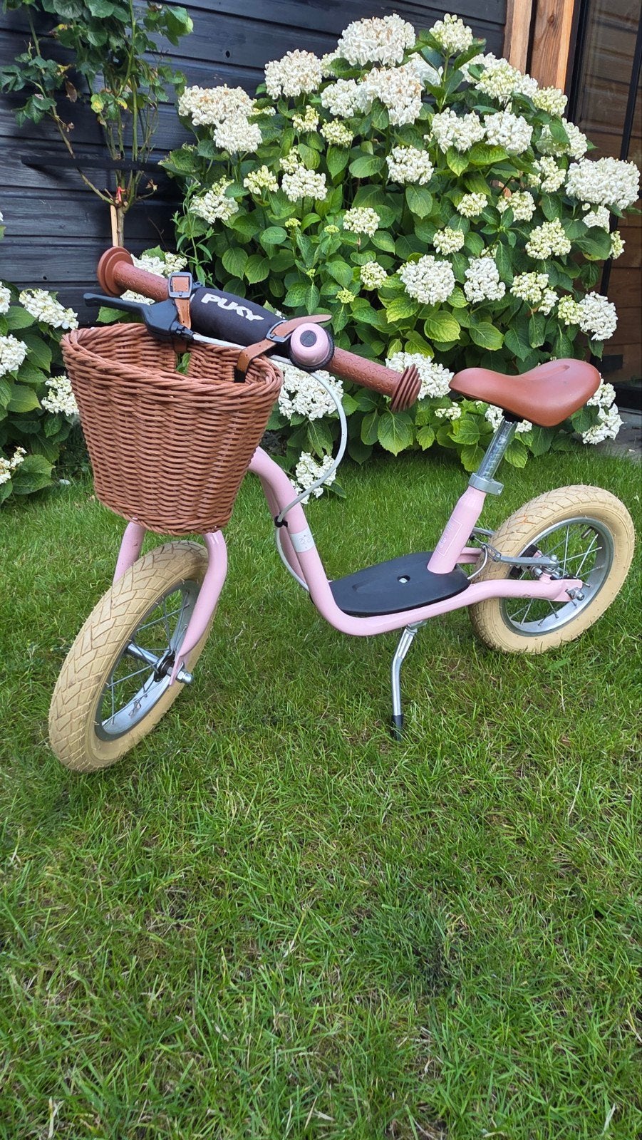 Puky loopfiets roze met mandje, Ophalen