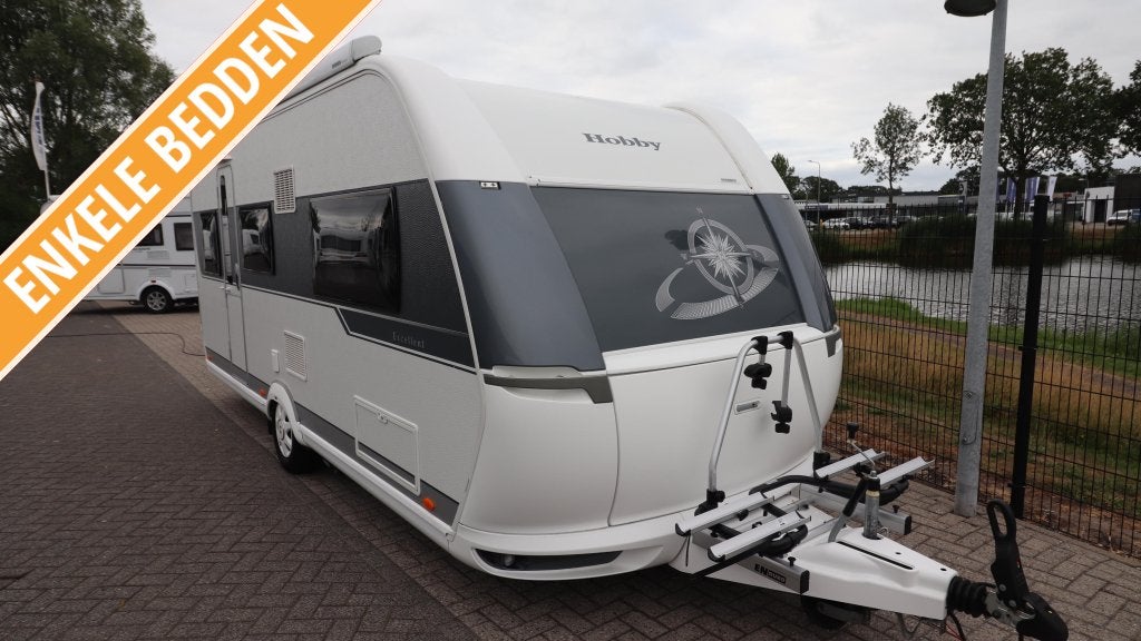 Hobby Excellent 495 UL BJ.'15 / Enkele bedden /Mover/Luifel, Rondzit, Hobby, Bedrijf, 4 tot 5 meter
