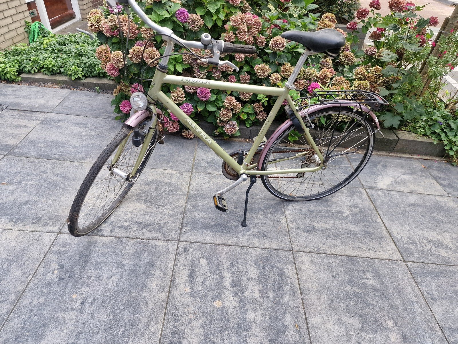Gebruikte Hunter Altra fiets - Lichtgroen, Velgrem, Versnellingen, Ophalen, Overige merken