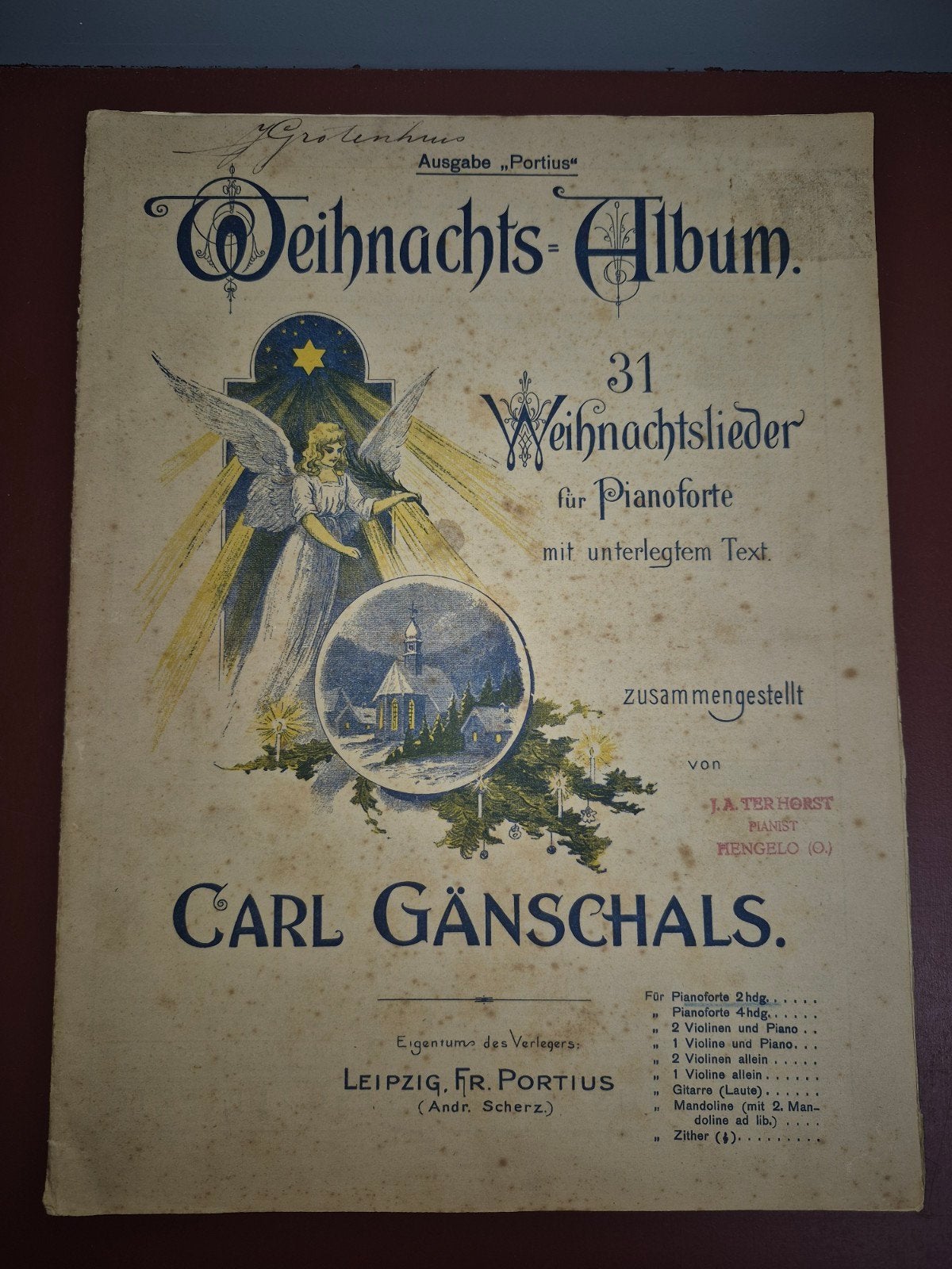 Carl Gänschals Weihnachts-Album - 31 Kerstliederen, Muziek en Instrumenten, Bladmuziek, Ophalen of Verzenden
