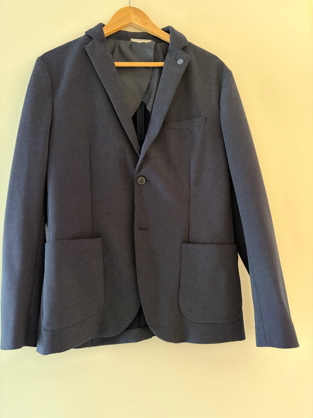 Stijlvol donkerblauw colbert - Maat 50/52 L, Kleding | Heren, Kostuums en Colberts, Ophalen of Verzenden, Zo goed als nieuw, Maat 52/54 (L)