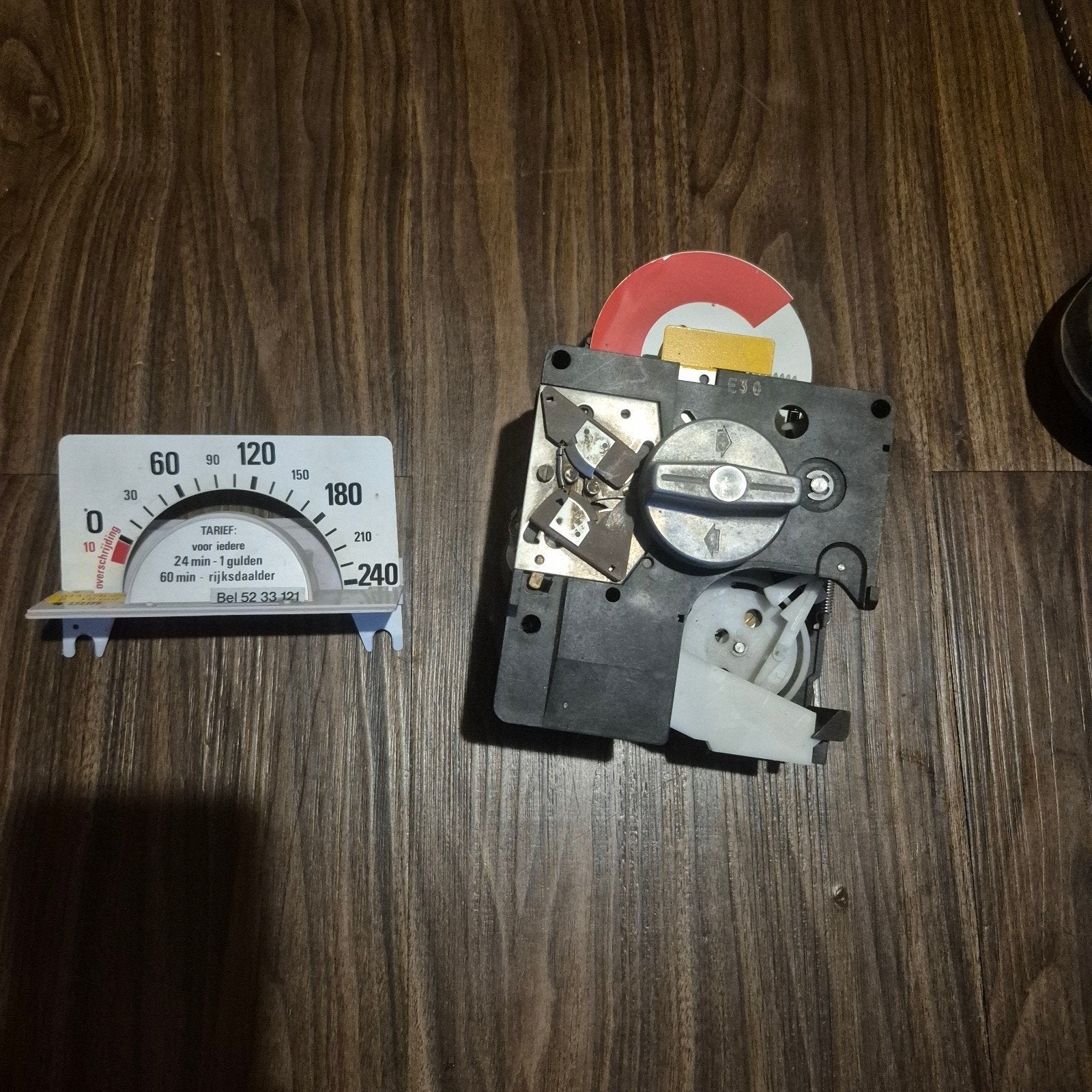 Vintage Parkeermeter Mechanisme met Wijzerplaat, Ophalen of Verzenden