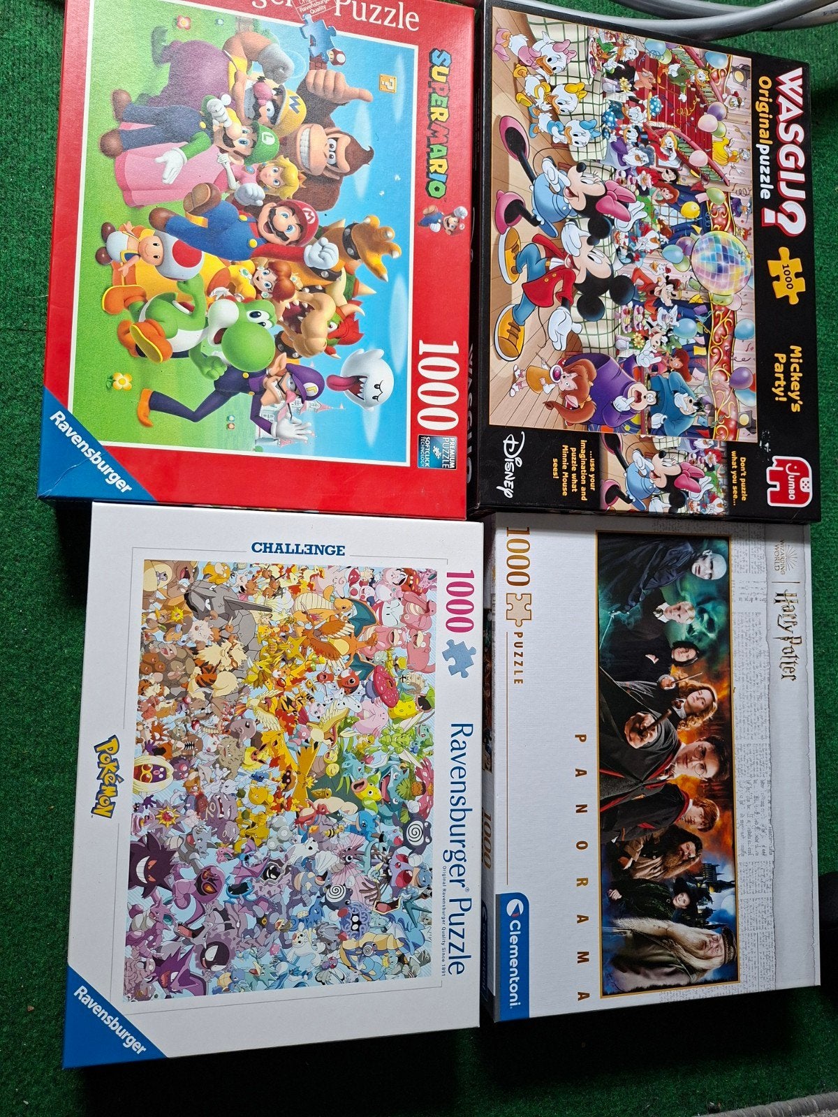 Puzzels  Super Mario, Mickey Mouse, Pokémon, Harry Potter, Ophalen, 500 t/m 1500 stukjes, Zo goed als nieuw