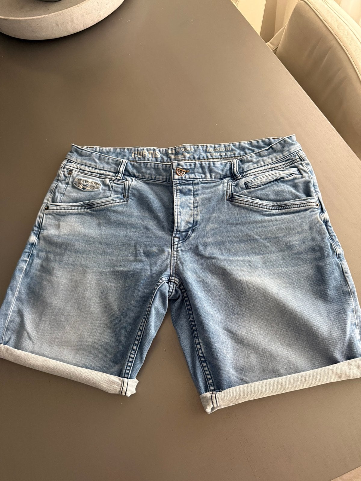 Pme legend jeans short curtis maat 40 xxxl korte broek, Kleding | Heren, Spijkerbroeken en Jeans, Ophalen of Verzenden, Zo goed als nieuw