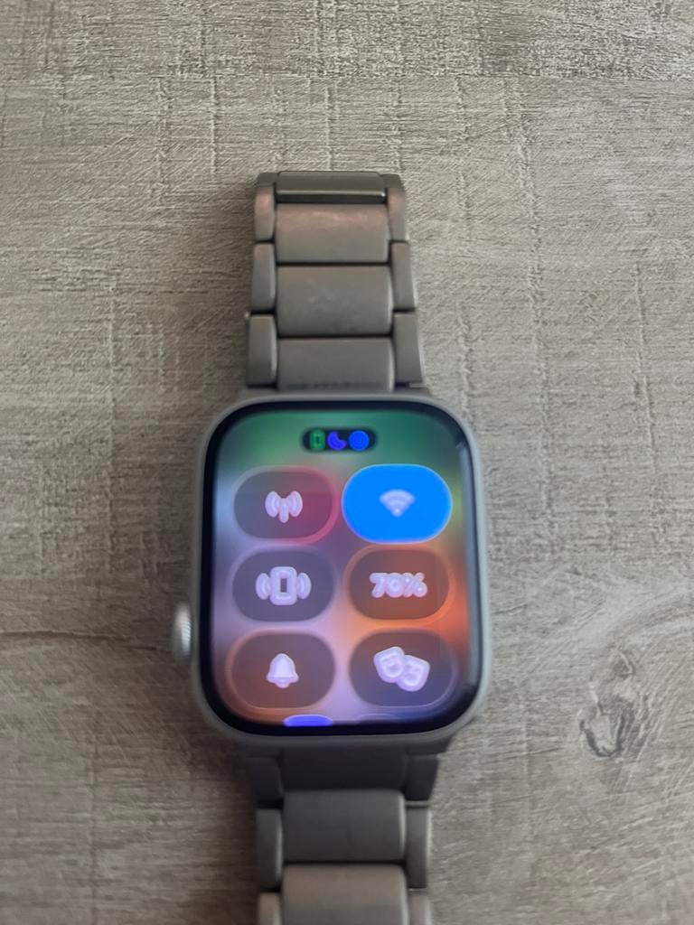 Apple Watch 9 4G met metalen band, Hartslag, IOS, Ophalen of Verzenden, Zo goed als nieuw